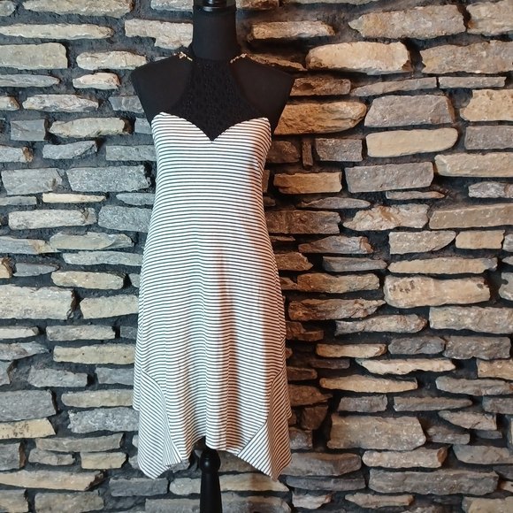 Altar'd State Dresses & Skirts - Altard State asymmetrical stripes halter style dress sz XS